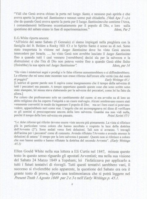 LA VERA RIFORMAZIONE DELLA RIFORMA: SABATO - NUOVA GERUSALEMME