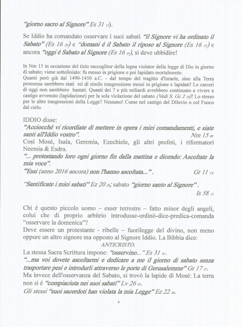 LA VERA RIFORMAZIONE DELLA RIFORMA: SABATO - NUOVA GERUSALEMME