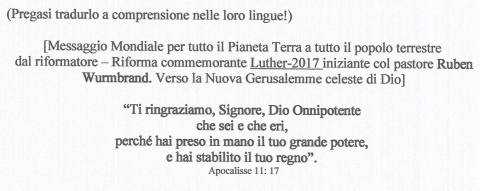 MESSAGGIO CRUCIALE - PIANETA TERRA - NUOVA GERUSALEMME