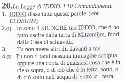 LA LEGGE DI IDDIO VERA - NUOVA GERUSALEMME